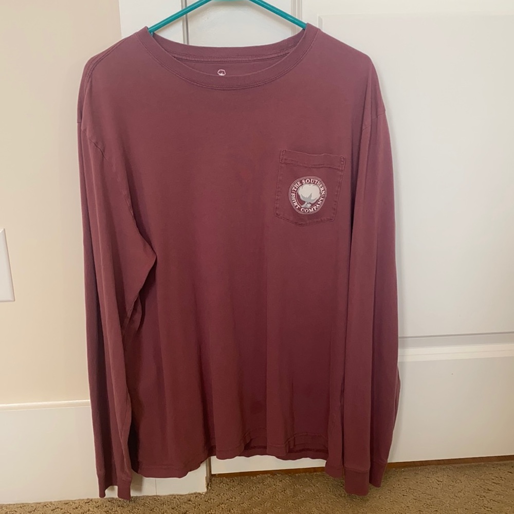 Southern Shirt company Maroon long sleep t shirt